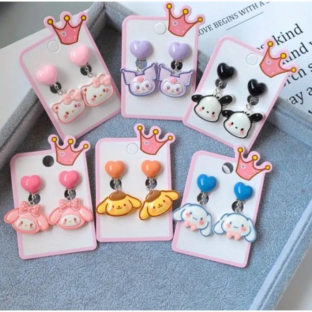 Sanrio Character Clip on Earrings - You Choose